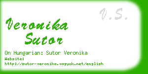 veronika sutor business card